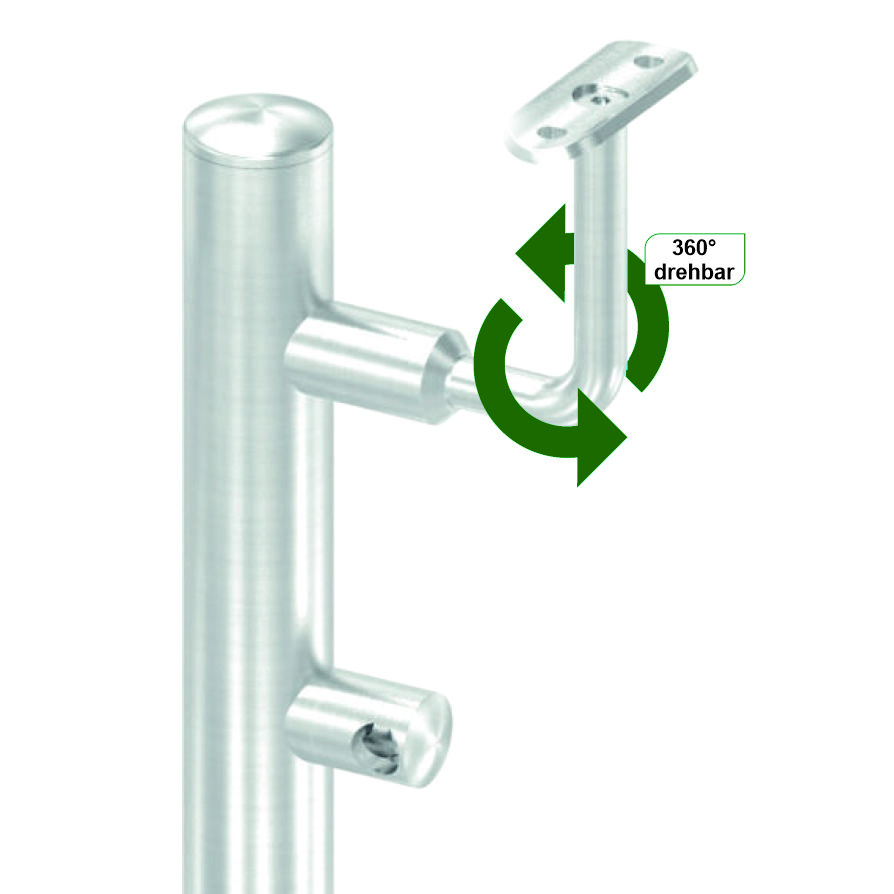 Querstabhalter / Bügel für Handlaufhalter